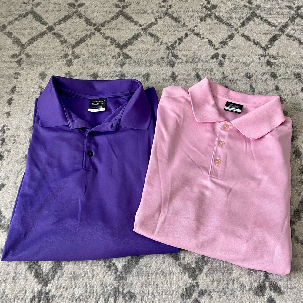 Men’s Nike dri fit golf polo bundle